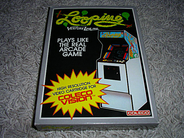Looping for ColecoVision game box front.
